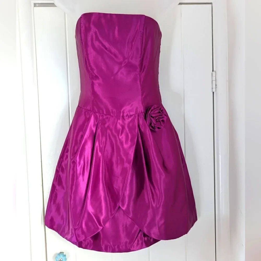 Jessica McClintock Gunne Sax Dress Retro Glam Fairy Barbiecore Maximalist 3